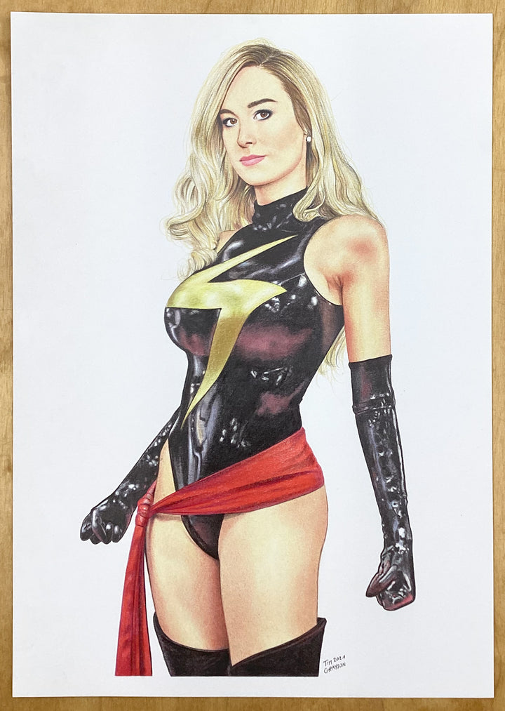 Captain Marvel Pin-Up