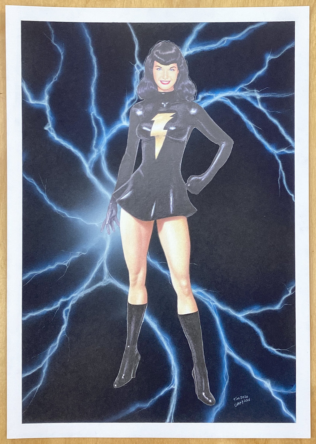 Bettie Page as Mary Marvel