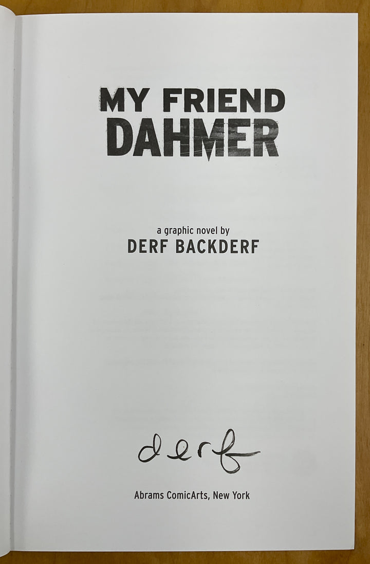 My Friend Dahmer - Signed
