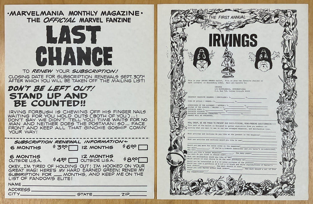 Marvelmania Magazine #4 - Revised Second Printing