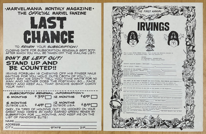 Marvelmania Magazine #4 - Revised Second Printing