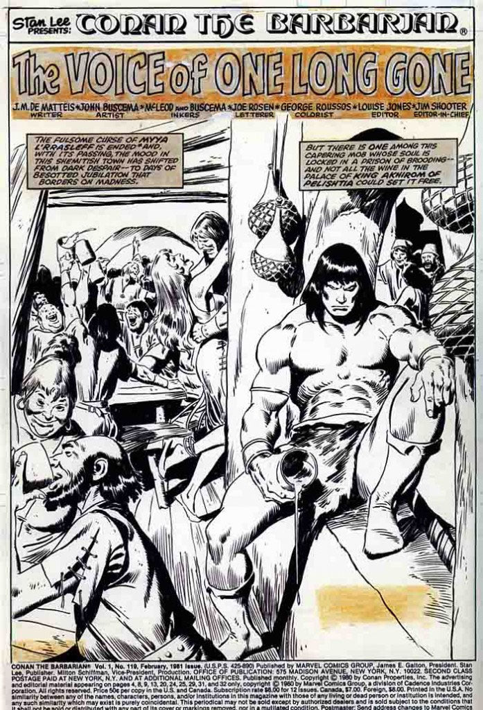 Big John Buscema: Comics & Drawings - First Printing