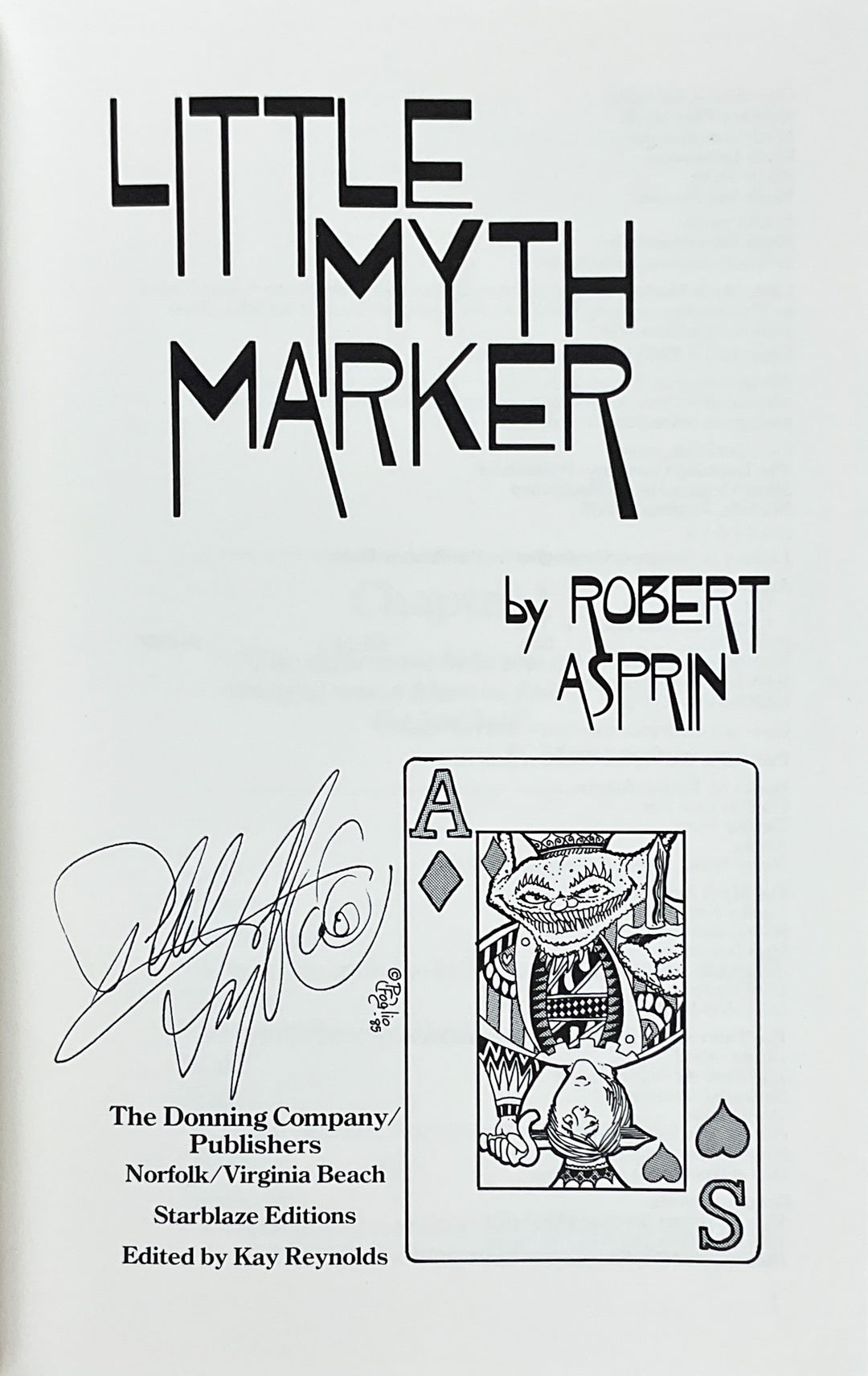 Little Myth Marker - Signed