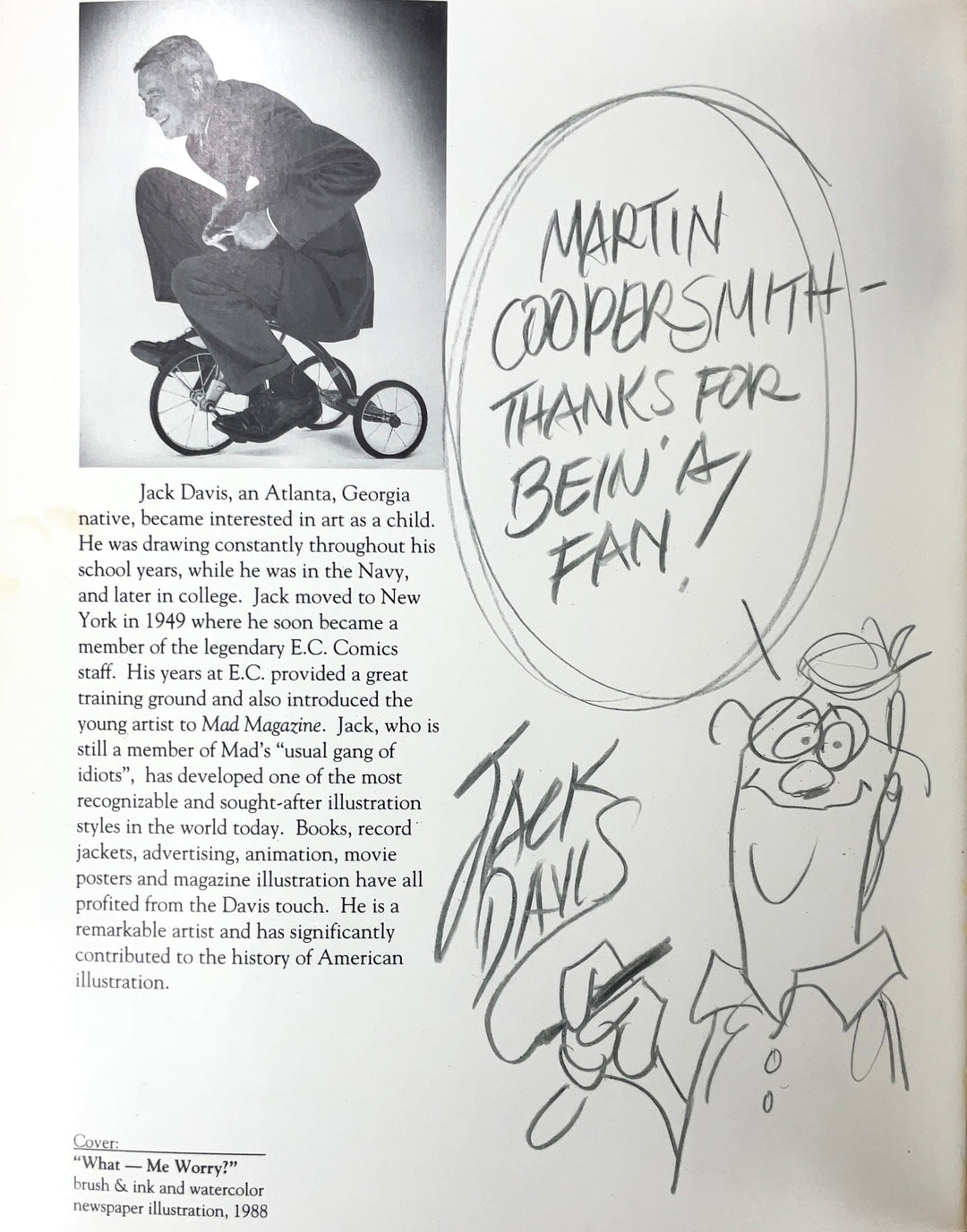 Jack Davis: Some of My Good Stuff! - Inscribed with a Drawing