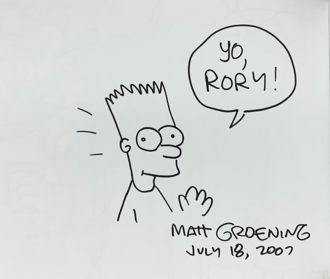 The Simpsons Handbook: Secret Tips from the Pros - Inscribed by Matt Groening with a Drawing