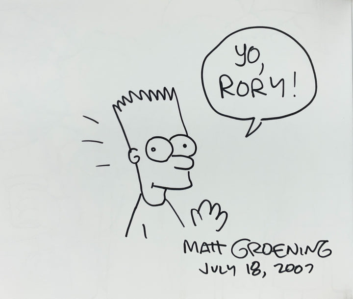 The Simpsons Handbook: Secret Tips from the Pros - Inscribed by Matt Groening with a Drawing