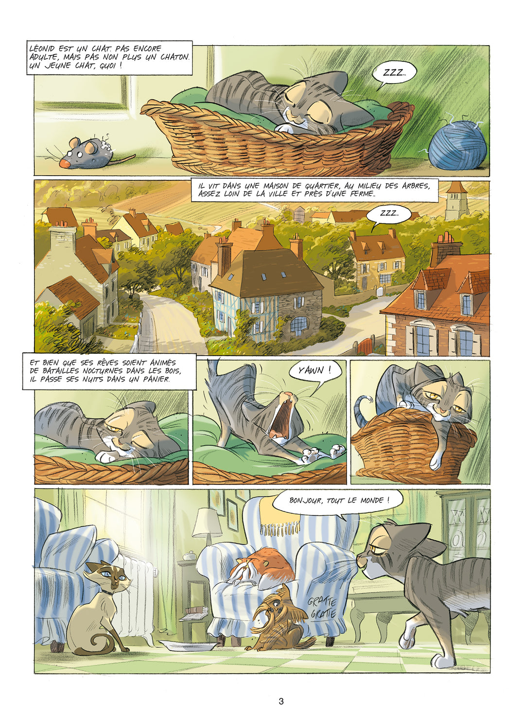 Leonid, les aventures d'un chat, Tome 1 - Les Deux Albinos