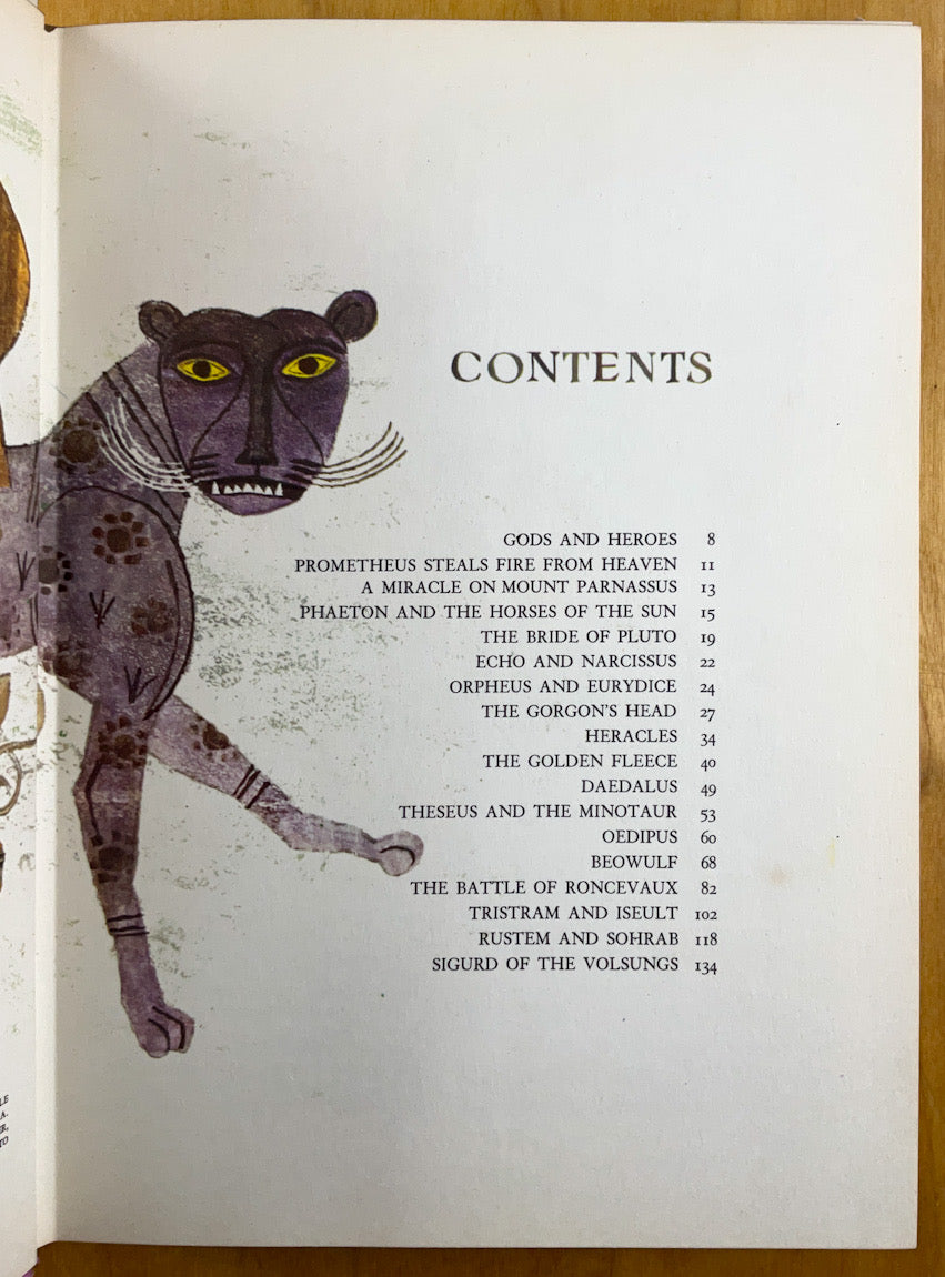 The Golden Treasury of Myths and Legends - A Giant Golden Book Deluxe Edition - First Printing in Dustjacket