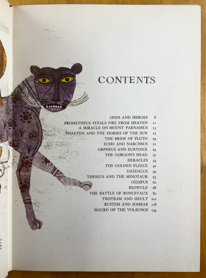 The Golden Treasury of Myths and Legends - A Giant Golden Book Deluxe Edition - First Printing in Dustjacket