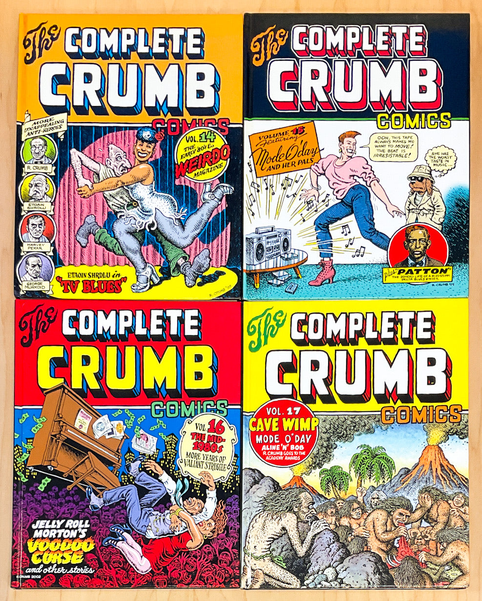 A Complete Set of The Complete Crumb Comics Signed & Numbered Hardcovers - 17 Volumes