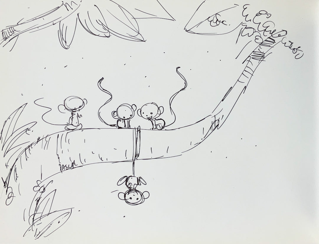 Papa c'est Moi - Signed with a Full Page Drawing