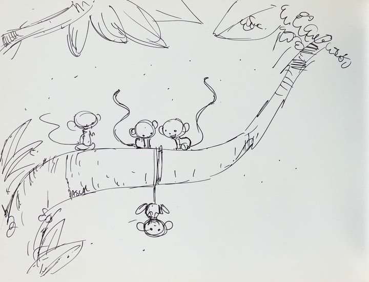 Papa c'est Moi - Signed with a Full Page Drawing