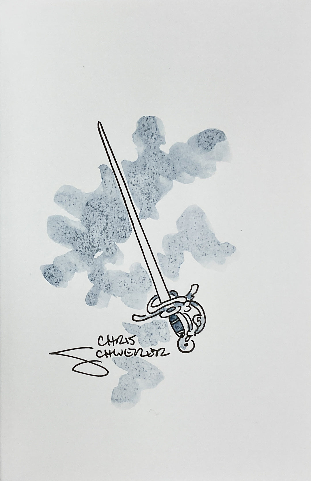 A Dream of Swords - Signed with a Color Drawing