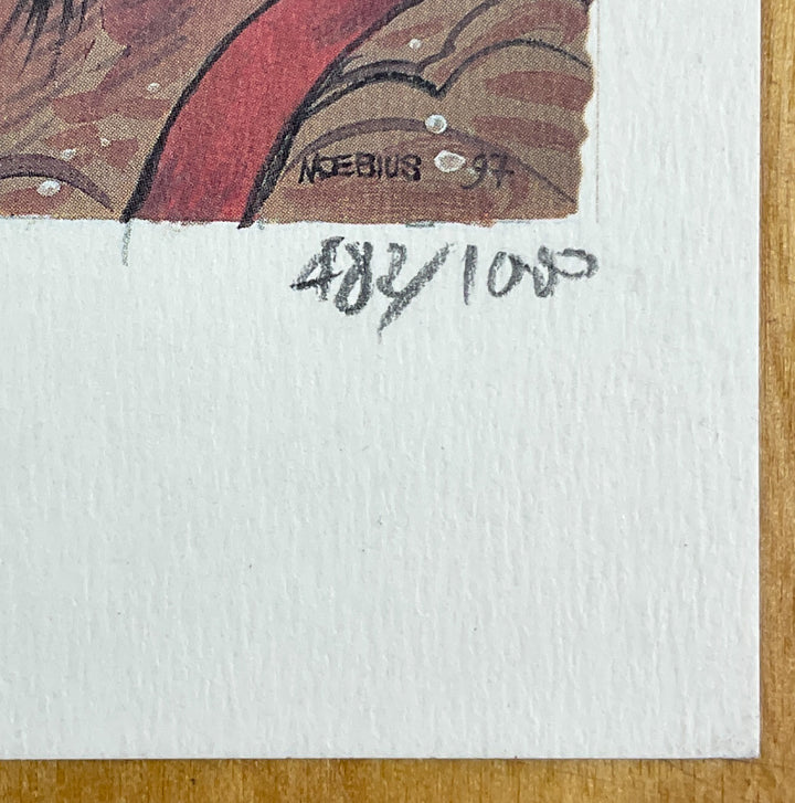 Signed & Numbered Exlibris: "Dust Rider"