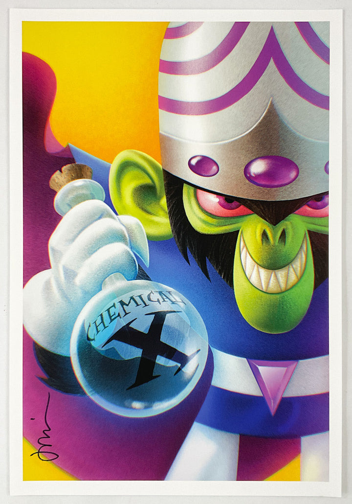 Powerpuff Girls: Mojo Jojo - Signed Print