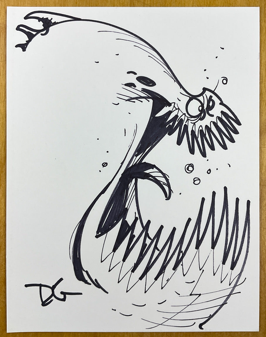 The Monster Volume - Signed First with Drawings, A Separate Drawing, Slipcase and other Kickstarter Extras