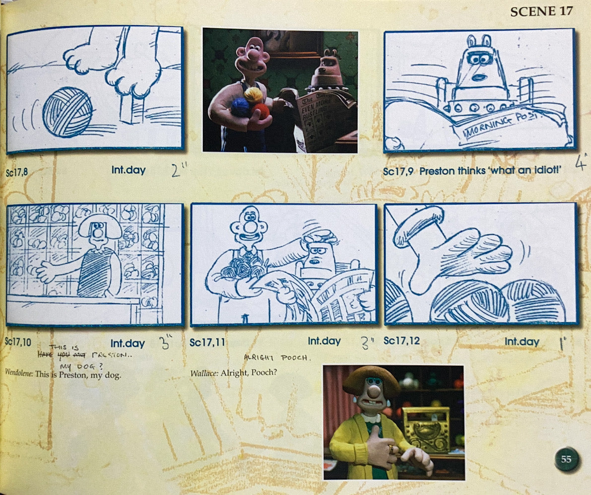 Wallace & Gromit: A Close Shave Storyboard Collection – Stuart Ng