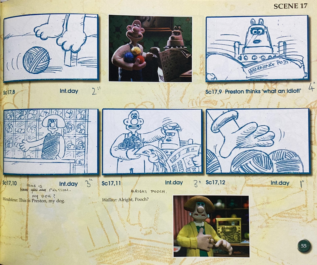 Wallace & Gromit: A Close Shave Storyboard Collection