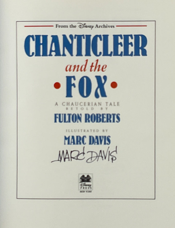 Chanticleer and the Fox - First Printing Signed by Marc Davis