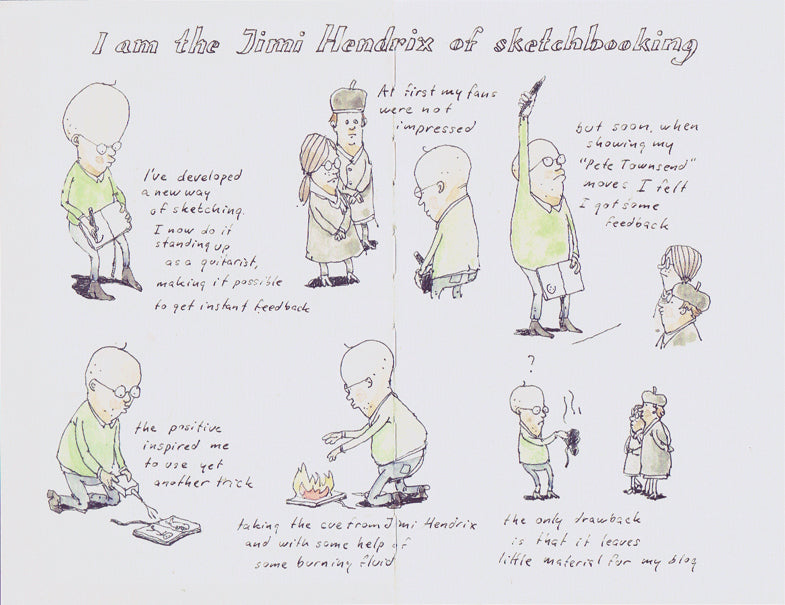 The First in Line – From the Sketchbooks of Mattias Adolfsson - Signed with a Drawing