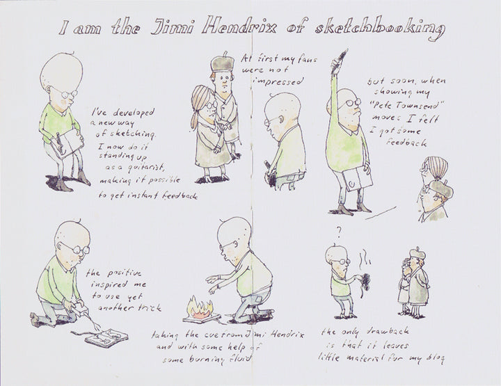 The First in Line – From the Sketchbooks of Mattias Adolfsson - Signed with a Drawing