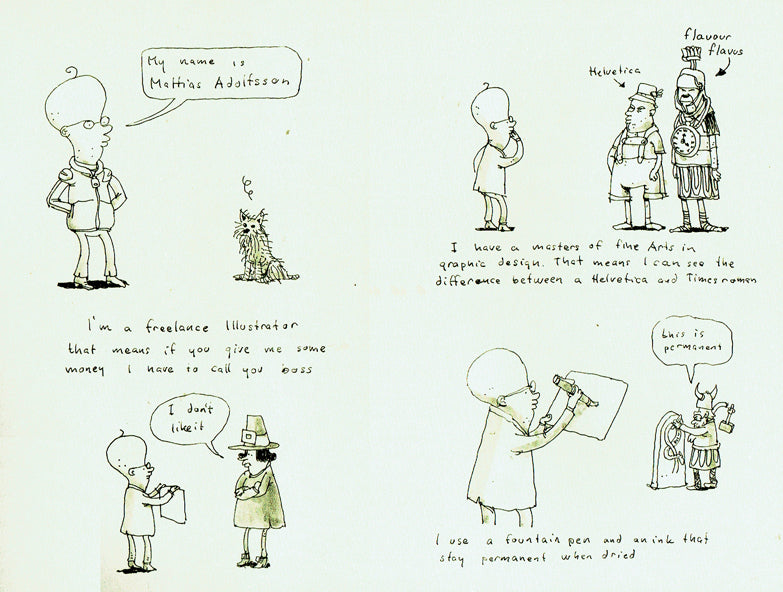 The Second in Line - From the Sketchbooks of Mattias Adolfsson - Signed with a Drawing