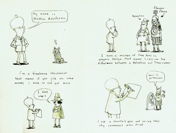The Second in Line - From the Sketchbooks of Mattias Adolfsson - Signed with a Drawing