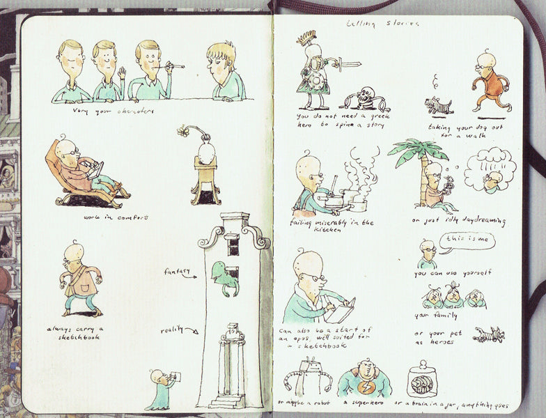 The Third in Line - From the Sketchbooks of Mattias Adolfsson - Signed with a Drawing