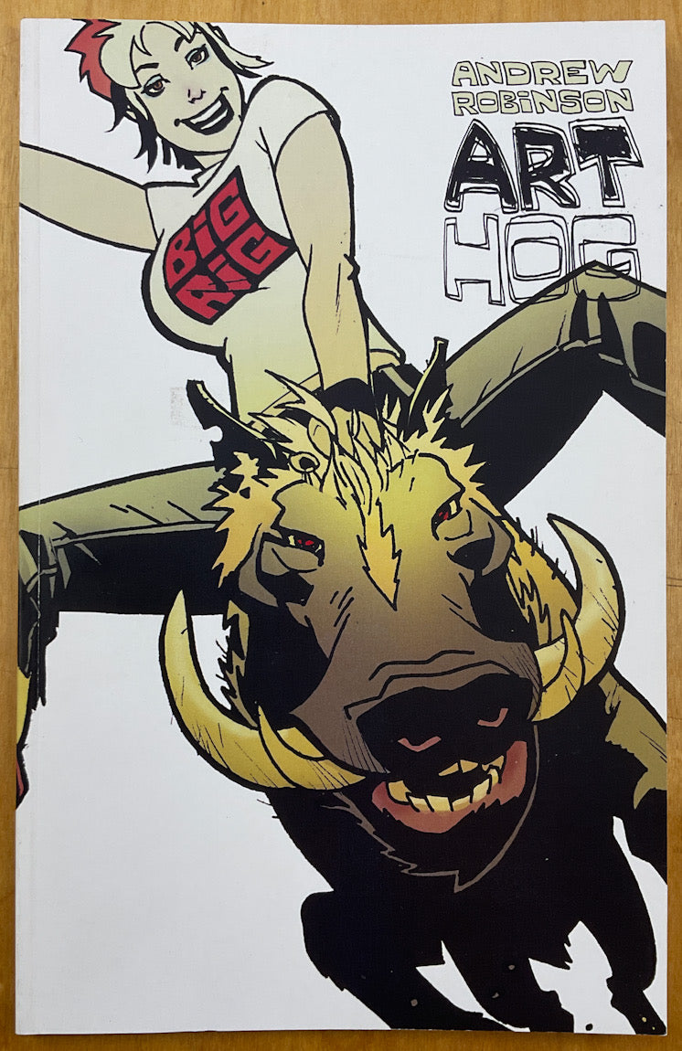 Art Hog - Signed with a Full-Page Drawing