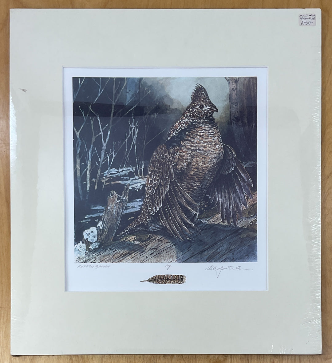 Ruffed Grouse - Signed & Remarqued Print