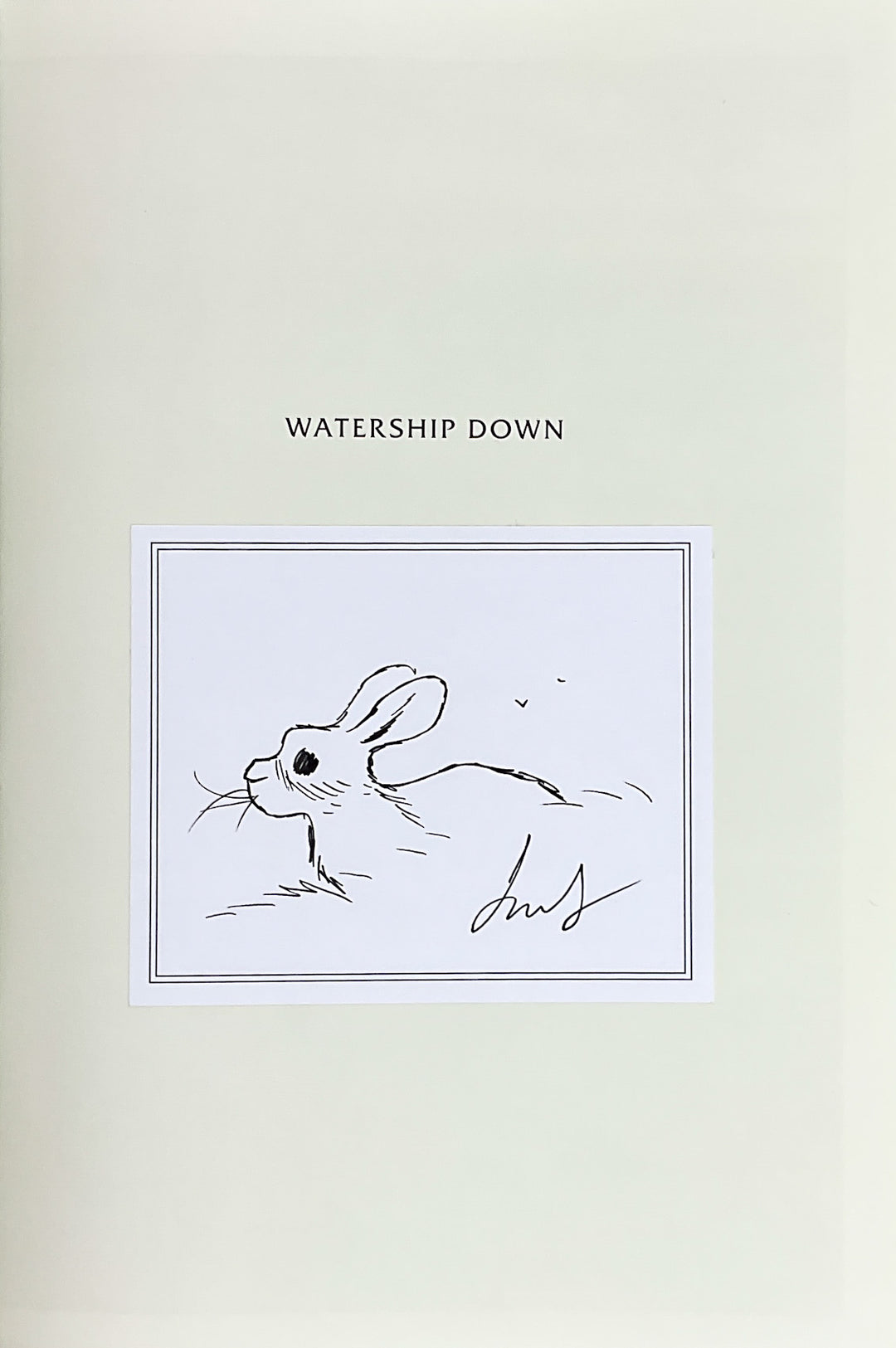 Watership Down: The Graphic Novel - Softcover with an original drawing
