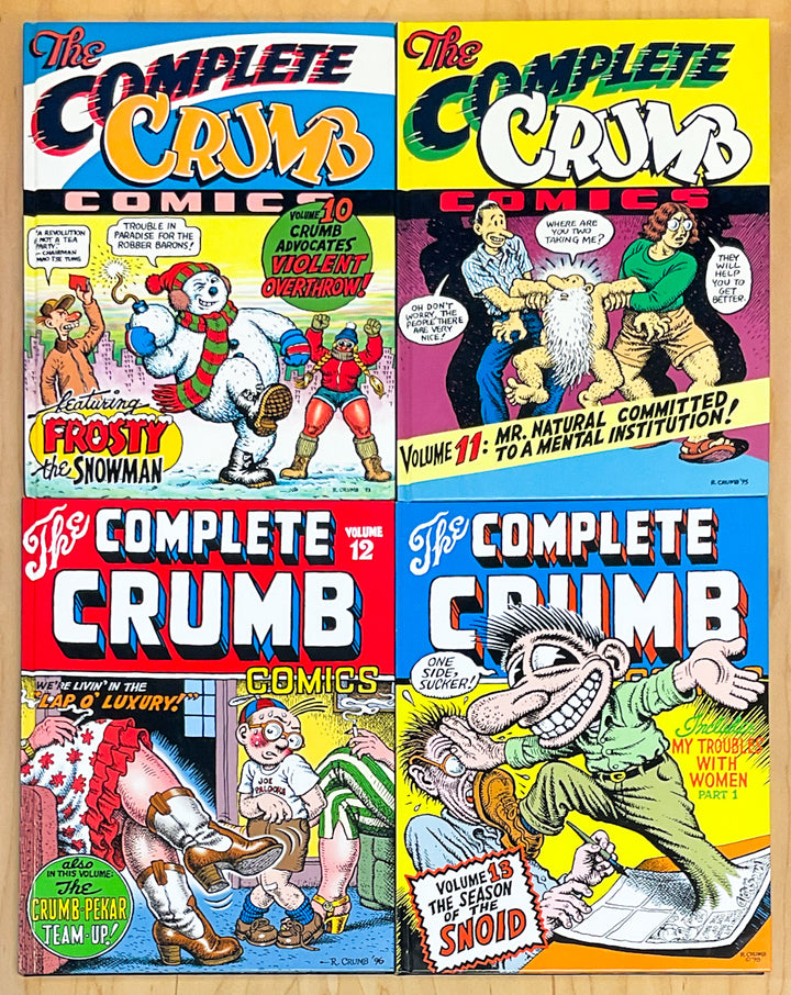 A Complete Set of The Complete Crumb Comics Signed & Numbered Hardcovers - 17 Volumes