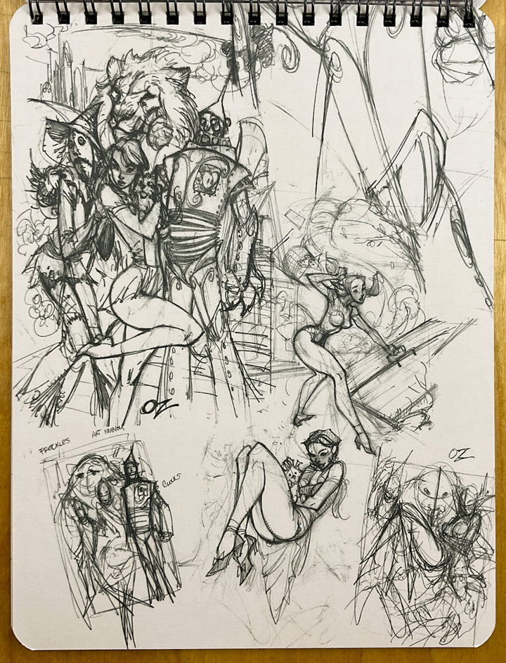 J. Scott Campbell's The Ruff Stuff Sketchbook Set of Volumes 1 and 2