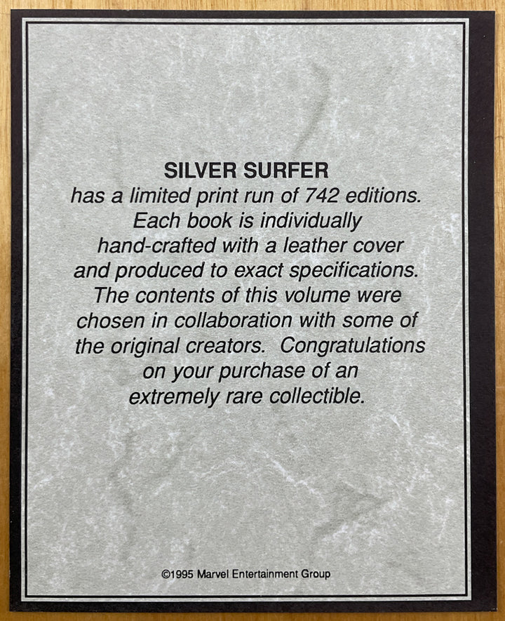Marvel Limited: Silver Surfer - Limited Hardcover Edition