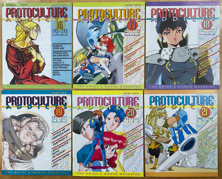 Protoculture Addicts - The anime & Manga Magazine - 19 Issue Lot
