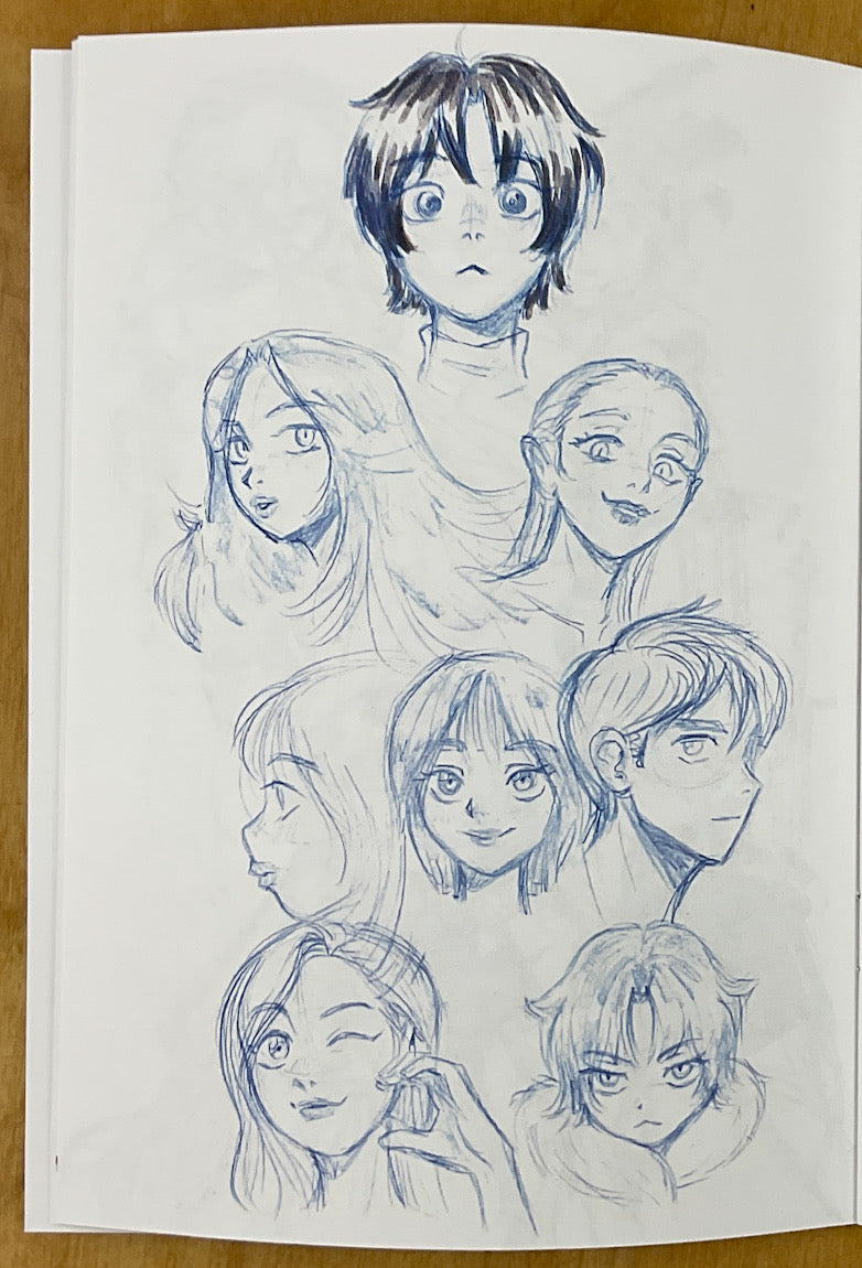 Analog: A Collection of Traditional Sketches by Gina Nguyen - Signed with a Drawing