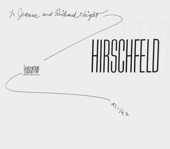 Hirschfeld: Art And Recollections From Eight Decades - Signed