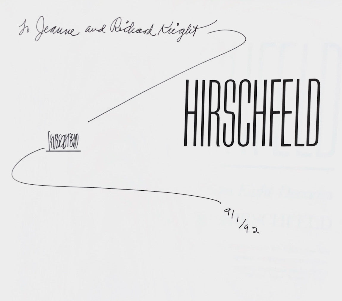 アート・デザイン・音楽 Hirschfeld: Art and Recollections Hirschfeld: Art And Recollections From Eight Decades - Signed