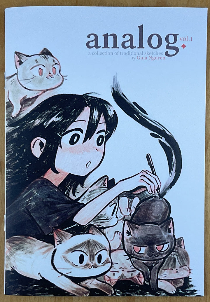 Analog: A Collection of Traditional Sketches by Gina Nguyen - Signed with a Drawing