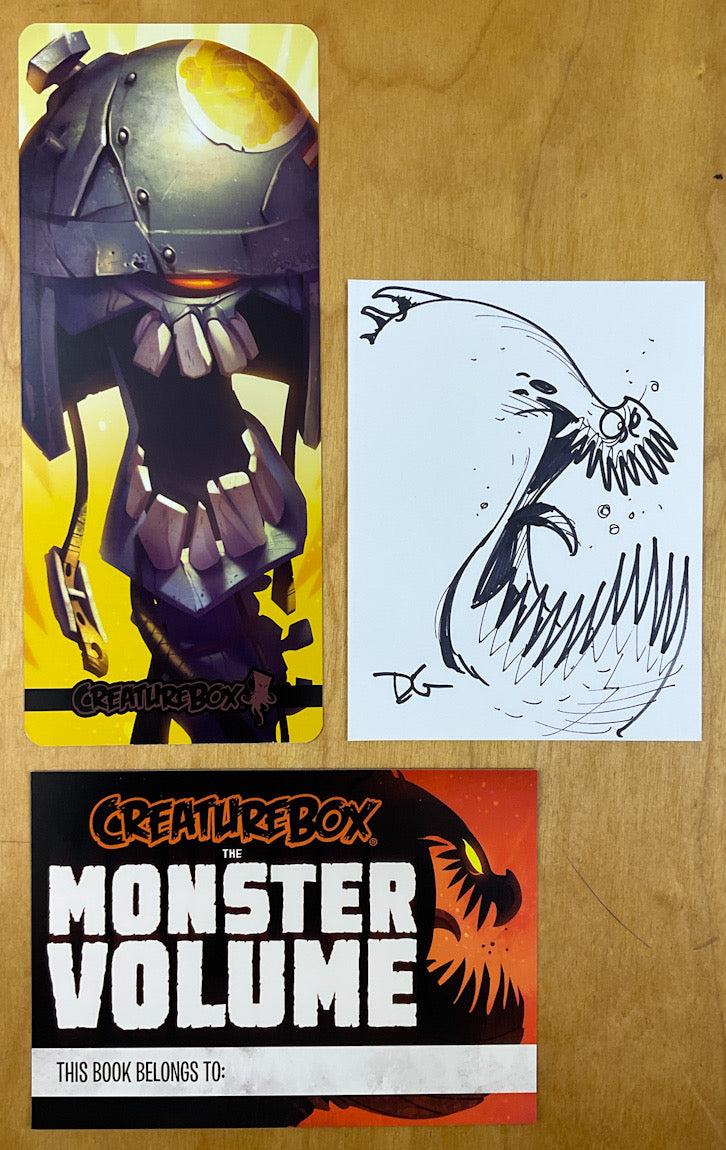 The Monster Volume - Signed First with Drawings, A Separate Drawing, Slipcase and other Kickstarter Extras