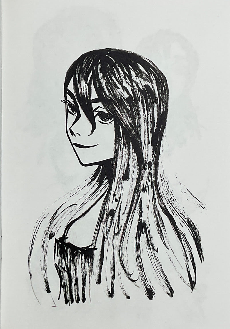 Analog: A Collection of Traditional Sketches by Gina Nguyen - Signed with a Drawing