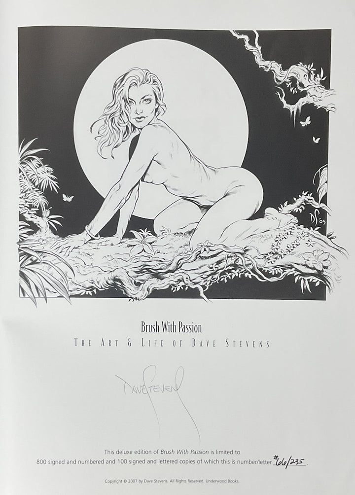 Brush with Passion: The Art and Life of Dave Stevens - Signed & Numbered Leather-Bound Edition