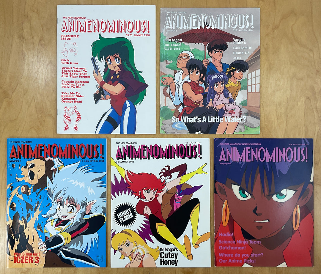 Animenominous! Magazine #1-5 - 5 Issue Lot