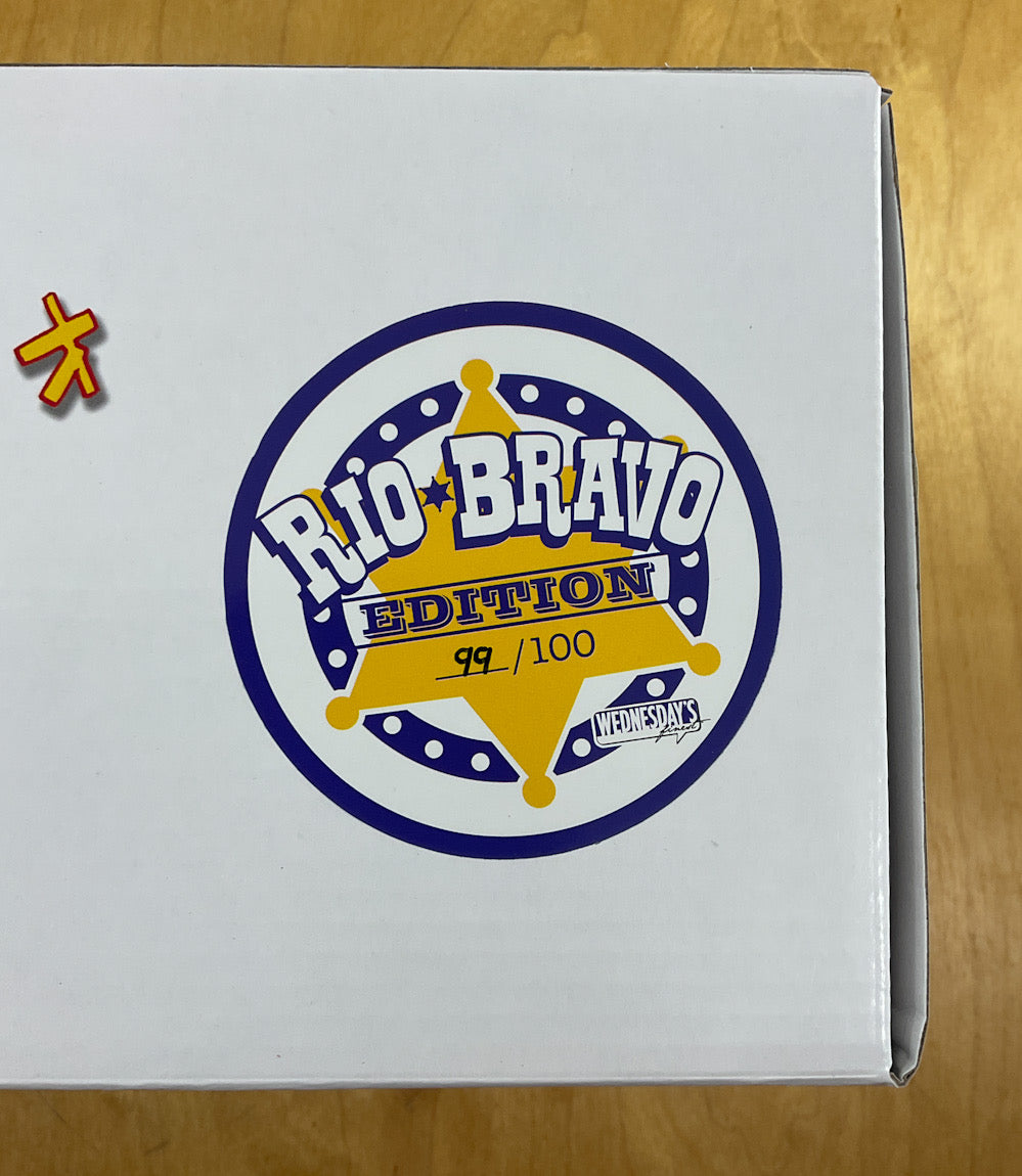 The Shaolin Cowboy 14" Designer Vinyl Action Figure by Geof Darrow Blue Rio Bravo Edition