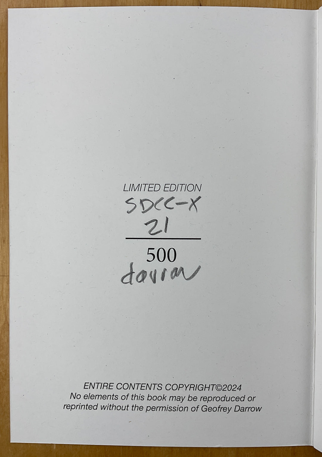 SC vs BG - Signed & Numbered
