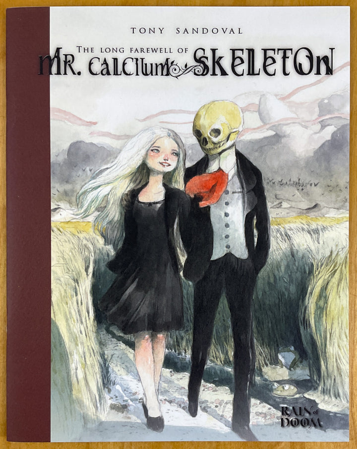 The Long Farewell of Mr. Calcium Skeleton - Signed & Numbered with a Drawing of a Skull