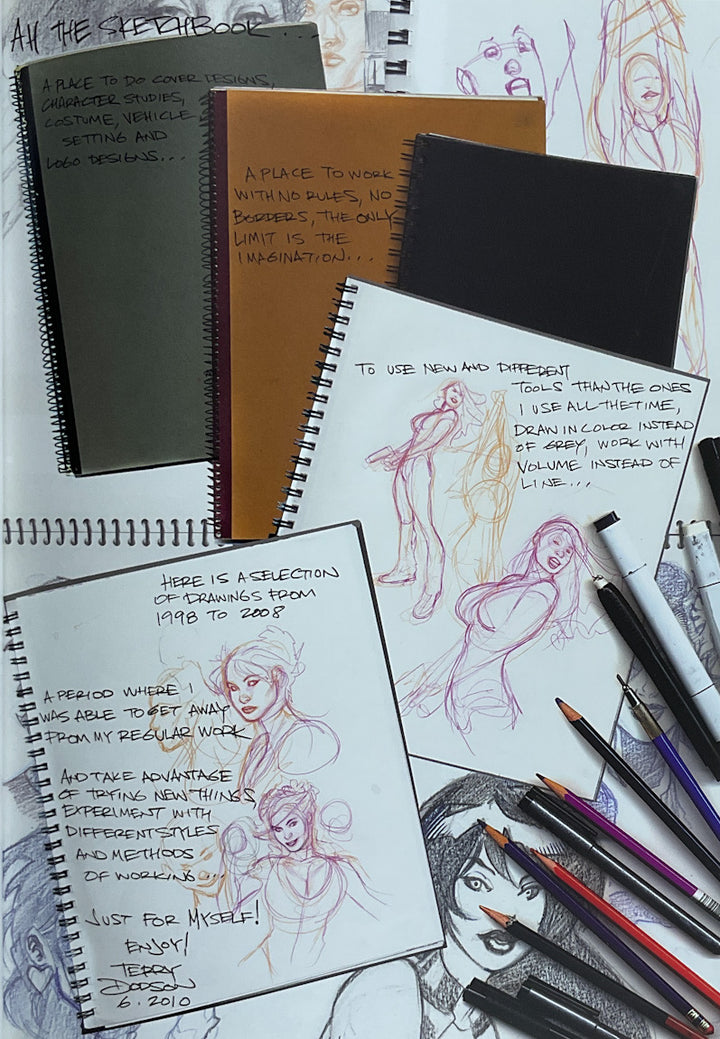 Bombshells: A Terry Dodson Sketchbook Collection - Inscribed with a Sketch
