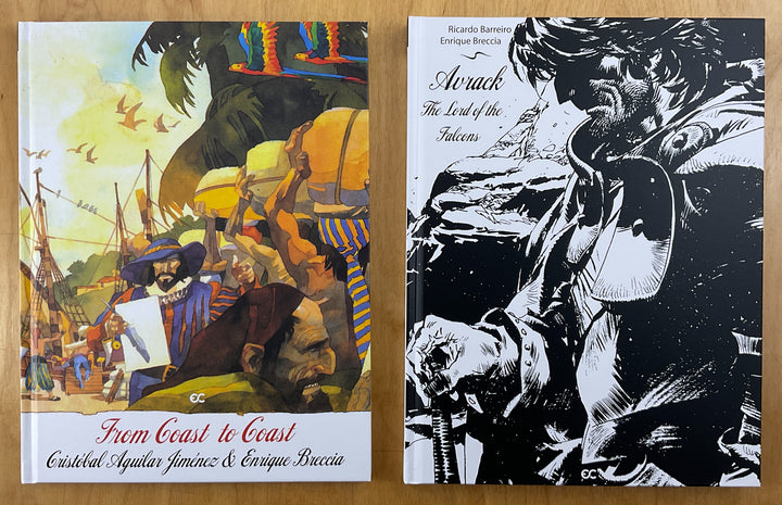 Enrique Breccia Library Vol. 1: White Gold, New World, From Coast to Coast, & Avrack - The Lord of the Falcons - Numbered with Kickstarter Extras