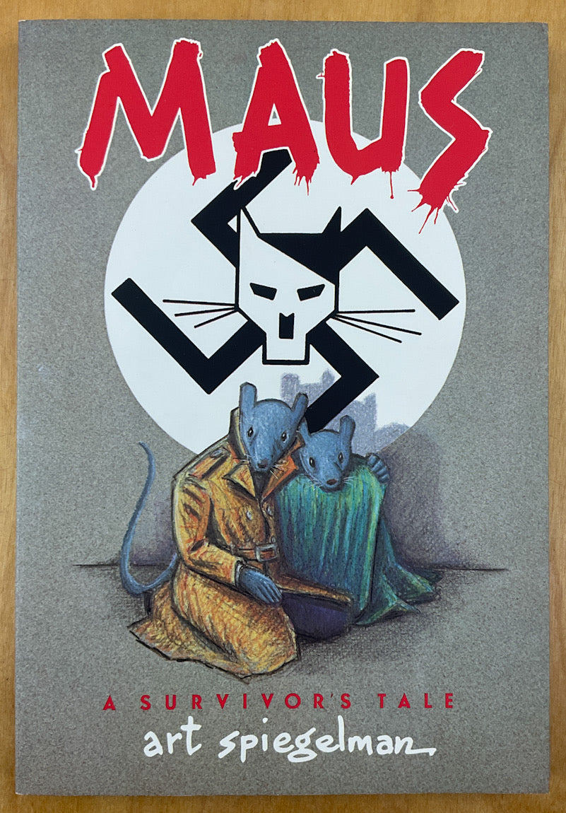 Maus (1986) Pristine First Printing Inscribed with a Drawing
