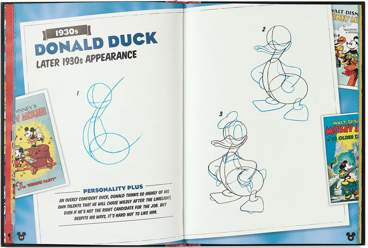 Learn to Draw Mickey Mouse & Friends Through the Decades: A Retrospective Collection